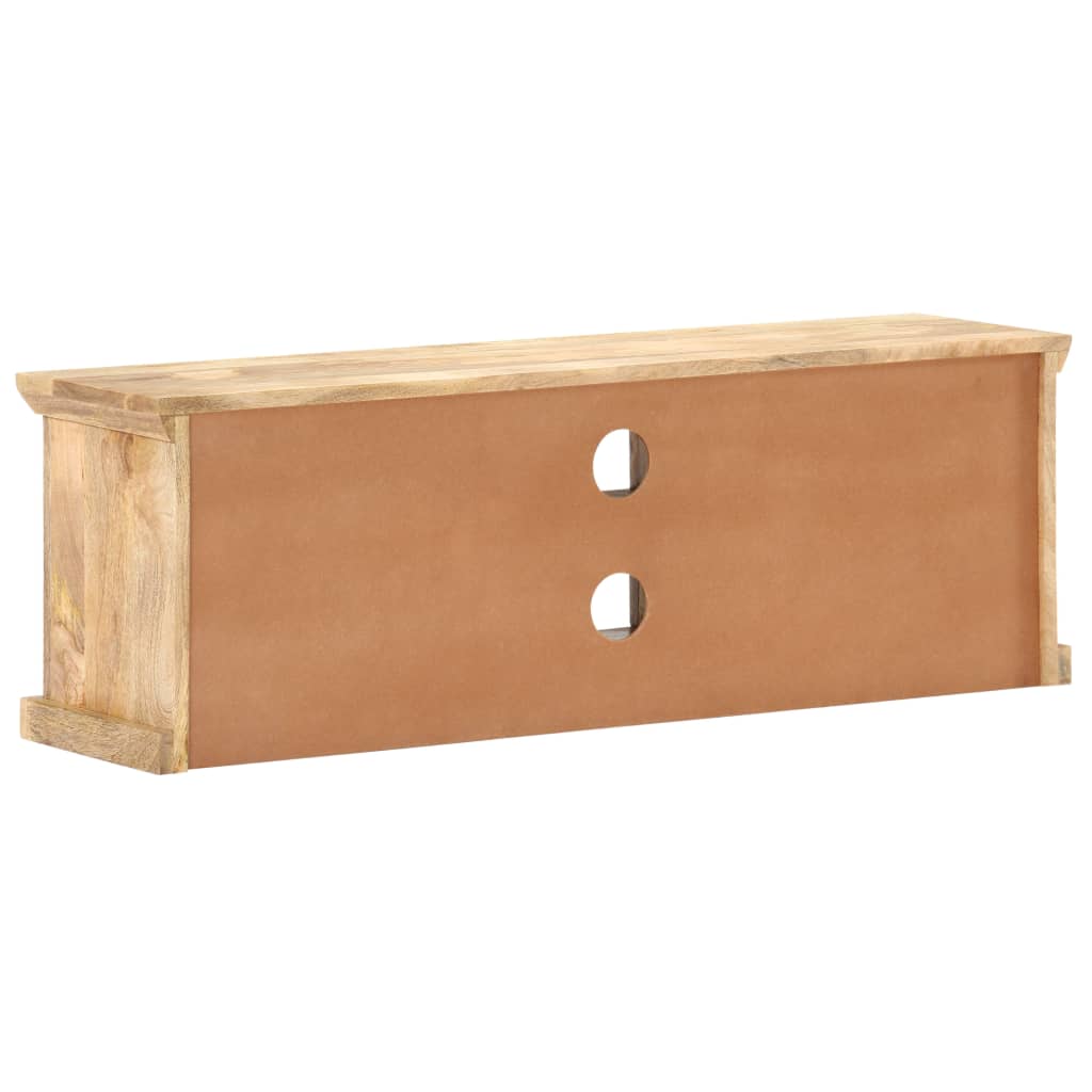 Tv-Meubel Met Stalen Deuren 120X30X40 Cm Massief Mangohout